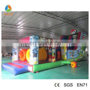 Outdoor Inflatable obstacle tunnel inflatable bouncy slide course For Sale