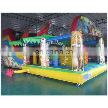 2016 cheap inflatable children playground/durable forest inflatable obstacles