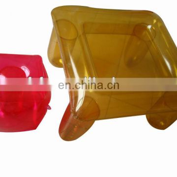 inflatable transparent pvc table and stool set