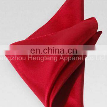 Apple Red 100% Silk Pocket Square 16mm Silk