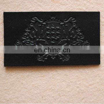 name brand leather jeans label