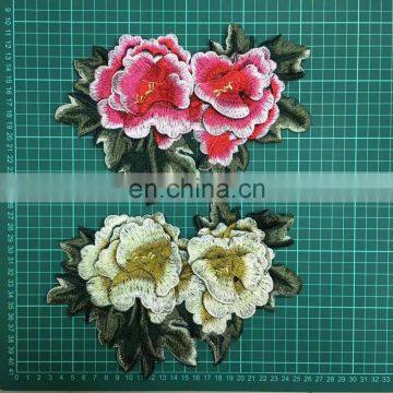 New Arrival 3D Red Flower Patch/applique Sew On/iron on photo-3