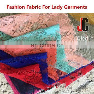 High Quality Nylon Stretch Lace Fabric Thin Silk Slip Lace Fabric photo-3