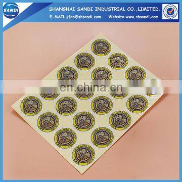 Full color printing cheap paper adhesive sticker