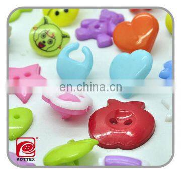 Factory plastic button for children, different types of button