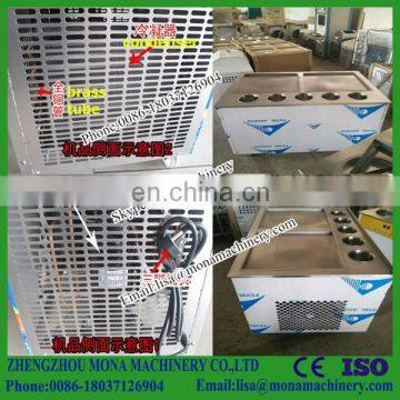 Double Pots With Ten Cooling Holes Fried Roll Ice Cream Machine photo-5