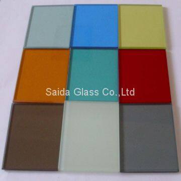 OEM 4mm 5mm 6mm Back Painted Glass With Different Color for Writing Board