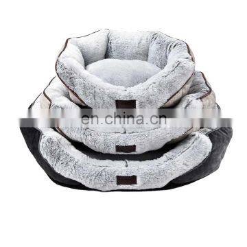 Custom Luxury Non-skid Plush Dog Pet Sleeping Bed