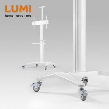Ultra-Modern Aluminum Mobile TV Cart