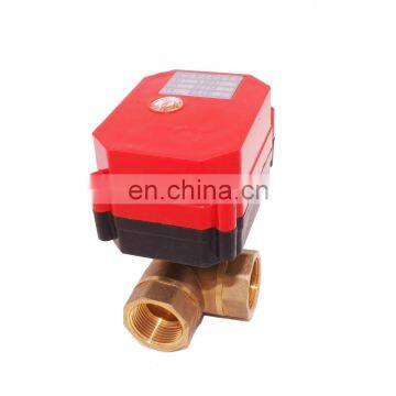 1/2" and 3/4" Motorized Operated DC24V and AC220V 3 Way Ball Valve for HVAC and Fan Coil Project photo-4