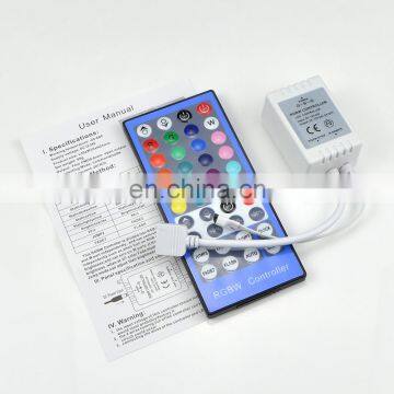 DC12V - 24V LED RGBW Controller Dimmer 40 Keys Remote Control For RGBW 5050 SMD LED Strip light