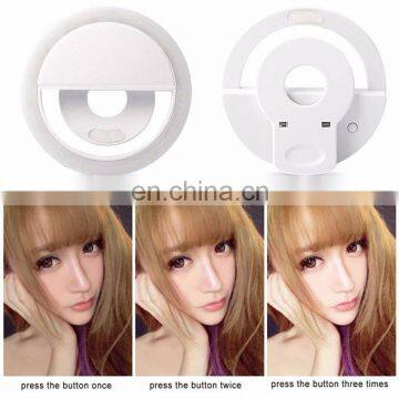 Portable Fill Light Usb Beauty Circle Clip On Mobile Phone Led Flash Ring Selfie Light Aros de Luz Led Par Fot Selfi photo-7