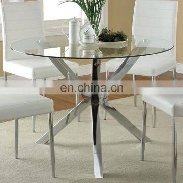 High Quality 6mm Round Clear Toughened Glass Table Top