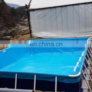 Commercial PVC Portable Rectangular Metal Swimming Water Pools Stainless Steel Swimming Pool Fittings
