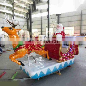 Attractions amusement park rides christmas kids track train rides