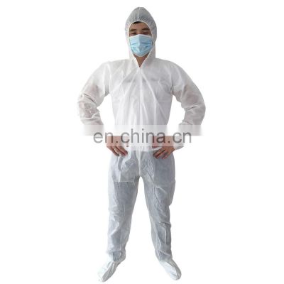 Cheap Waterproof Anti-Bacterial Non woven Disposable PP Coverall with Hoods