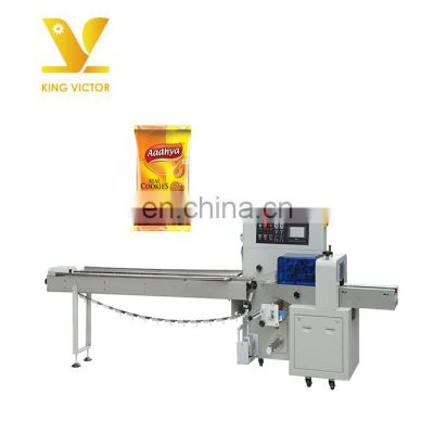 KV Pillow Type Horizontal Biscuit Packing Machine Cookies Chocolate Pillow Packaging machine