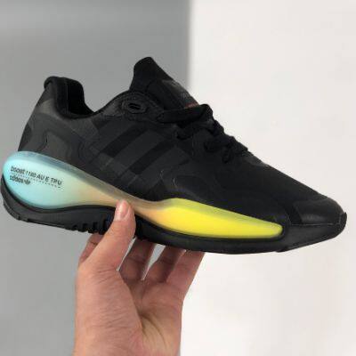 Adidas Originals ZX Alkyne 1180BlackVoltZX in Black Leopard Print For Women/Mens photo-3