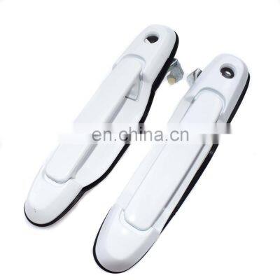 Free Shipping!2 xExterior Outer Door Handle Front Left Right White For Toyota Sienna 1998-2003