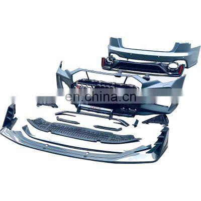 the Latest Upgrade Bodykit Body Kit the Rear Bumper Sets Facelift to RS6 C8 Style for Audi A6 C8 Car Parts 2019-2021
