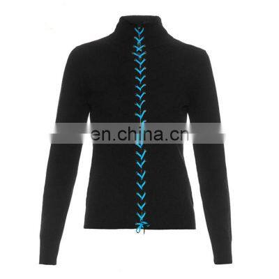 Women Cashmere Turtle Neck Cardigan Sweater Cashmere Jumper