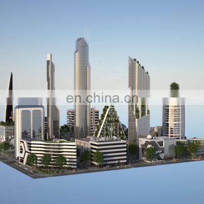 Hot Sell Miniature Building Architectural Model Making With Warm Lighting