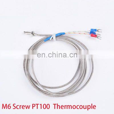 PT100 Screw Thermocouple M6 Screw PT100 Temperature Sensor PT100 Thread Thermal Resistance photo-4