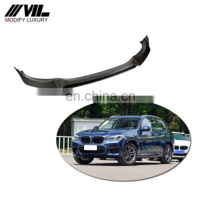 Carbon Fiber Front Bumper Lip for BMW X3 M-TECH M40i Sport Utility 4-Door 2018-2020