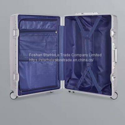 Suitcase Student 26 Inch Aluminum Frame Trolley Case 24 Inch Password Boarding Case photo-5