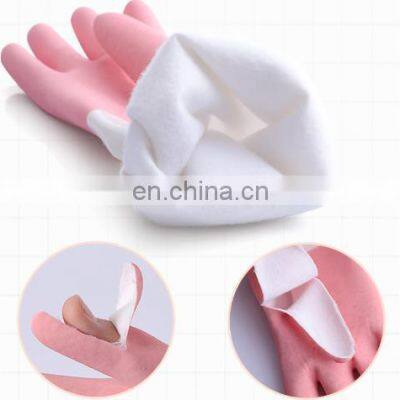 Wholesale High Quality Woman Pink Long Cuff PVC Kitchen Dishwashing Household Gloves photo-4