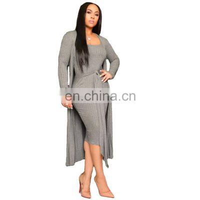 European 2021 hot style autumn fashion women's two-piece sexy trendy dress dress two-piece women's suit