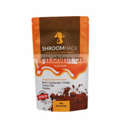 Customize 1/2lb 12oz 250g stand up recyclable tea coffee bean powder food packaging bags with valve