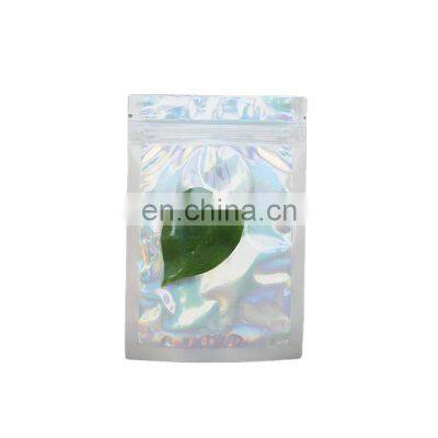 Factory Supply Hot Sales Customized Printed Holographic Foil Ziplock Packaging Plastic Mylar Zipper Bag Food photo-2