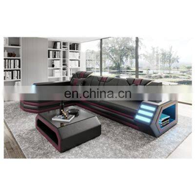 Multi-functional living room sofa set furniture sectional Sofa with LED light