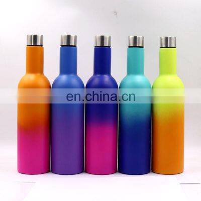 17oz and 25oz stainless steel insulated sublimation double wall insulator wine bottles