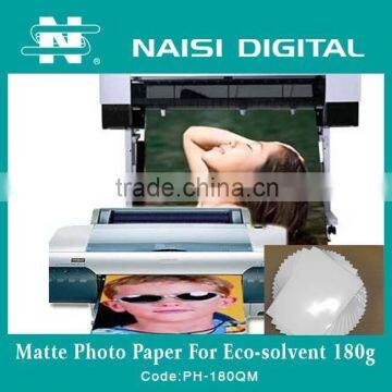 180gsm Matte photo paper for ECO solvent