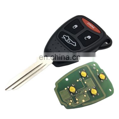 315 Mhz ID46 Chip 4 Buttons Car Remote Key Fob Cover For Chrysler Dodge Avenger Charger Durango Jeep Commander