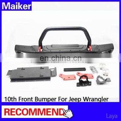 New Model 10th Anniversary Front Bumper With u Bull Bar for Jeep Wrangler jk off Road From Maiker photo-3