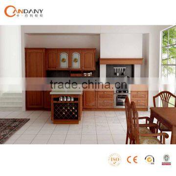 Traditional solid wood kitchen cabinet,modular kitchen designs