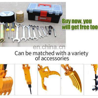 HENGWANG HW10 0.8 Ton 1 Ton 2 Ton 3 Ton Mini Crawler Digger Mini Excavator Digging