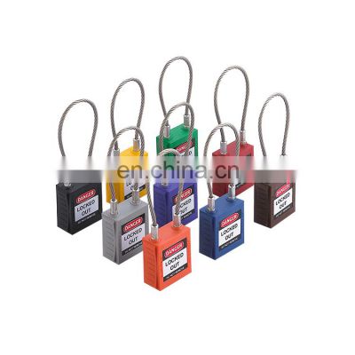 High Quality Customized Color Copper Cylinder Cable Shackle Safety Padlock