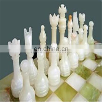 CE certificate onyx marble chess set onyx beads