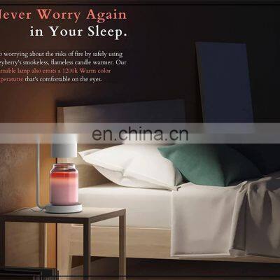 ENO Aromatherapy Melting Wax Lamp American Retro Bedroom Bedside Warm Romantic Decoration Amazon Melting Candle Lamp photo-3