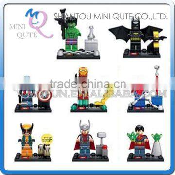 Mini Qute Senye 8pcs/set Marvel Avenger super hero Batman spiderman building block action figures educational toy NO.SY 279