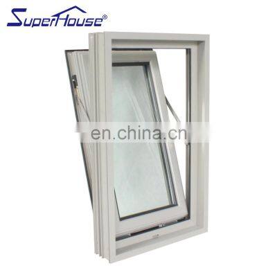 Superhouse Cheap House Windows for Sale Florida Miami-Dade Hurricane Approved Export Aluminum Tilt&turn Window