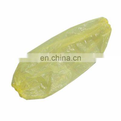 Wholesale Disposable Plastic Arm Sleeve Cover Blue PE Oversleeve With Elastic Cuff photo-5