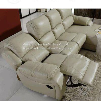 Space Leather Sofa Cabin Simple Sofa Living Room Multifunctional Size Apartment Comfortable Sofa Leather Art Corner Sofa