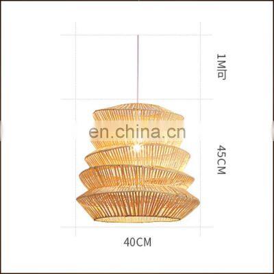 New Design Rattan Woven Pendant Lamp Decorative Ceiling Lights Dining Room Lampshade Decor High Quality