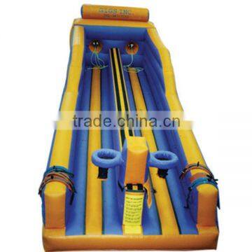 New Three Lanes Inflatable Bungee Run for Sale