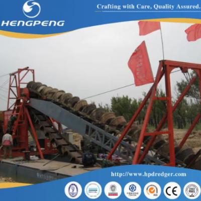 Custom Built China Chain Bucket Gold Mining Dredger for Specific Mining Needs photo-3